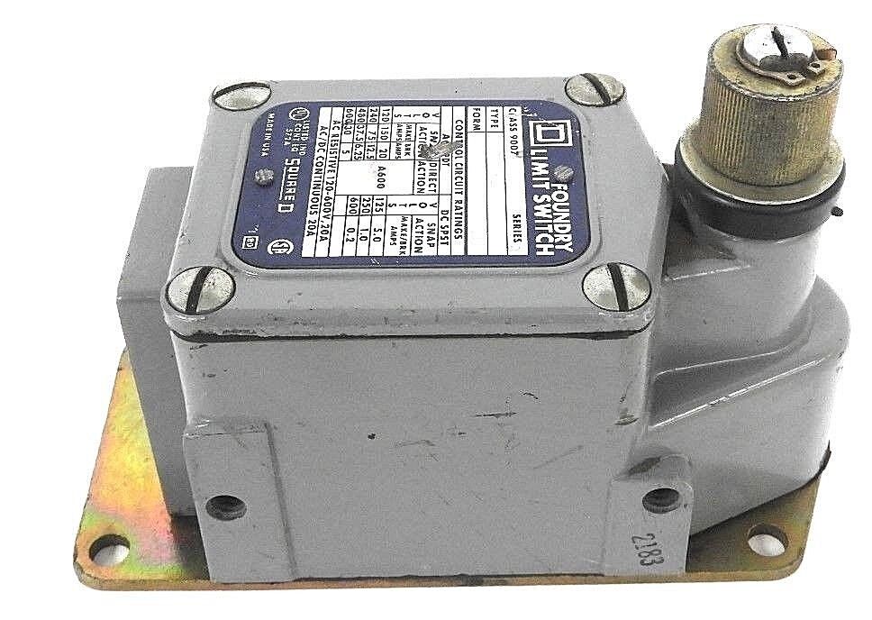 SQUARE D 9007 FTUD-1 FOUNDRY LIMIT SWITCH 9007FTUD1, SER. D