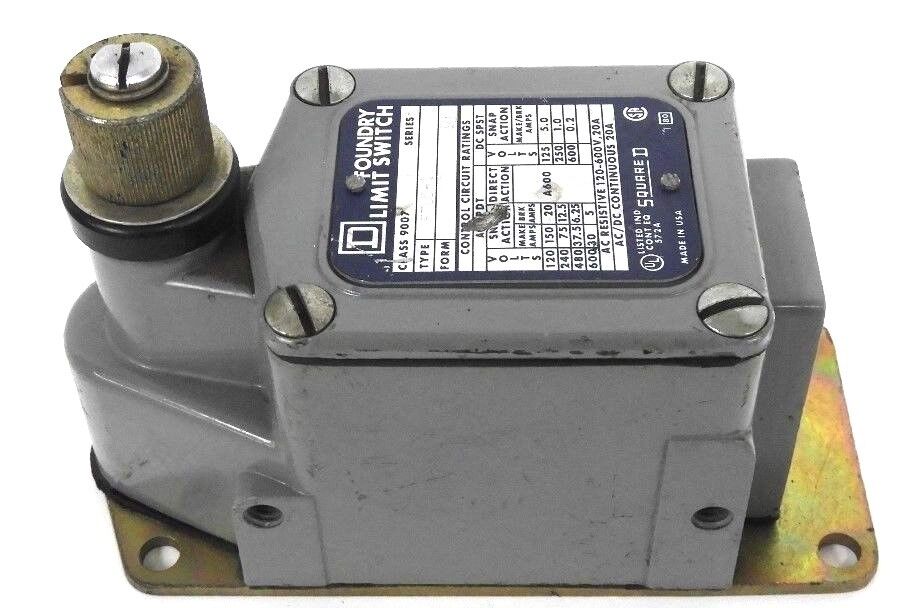 SQUARE D 9007 FTUD-1 FOUNDRY LIMIT SWITCH 9007FTUD1, SER. D