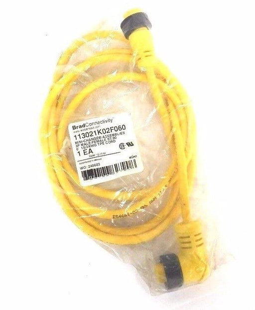 NIB BRAD HARRISON 113021K02F060 MINI CHANGE CORDSET 3P MALE/FEMALE ST 90