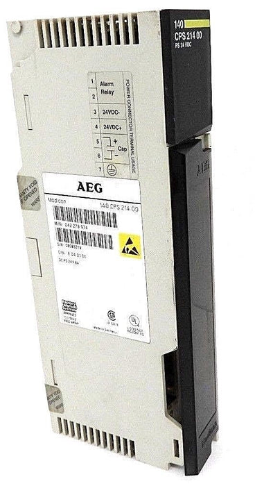 SCHNEIDER MODICON 140CPS21400 POWER SUPPLY 8AMP 24VDC, 140-CPS-214-00