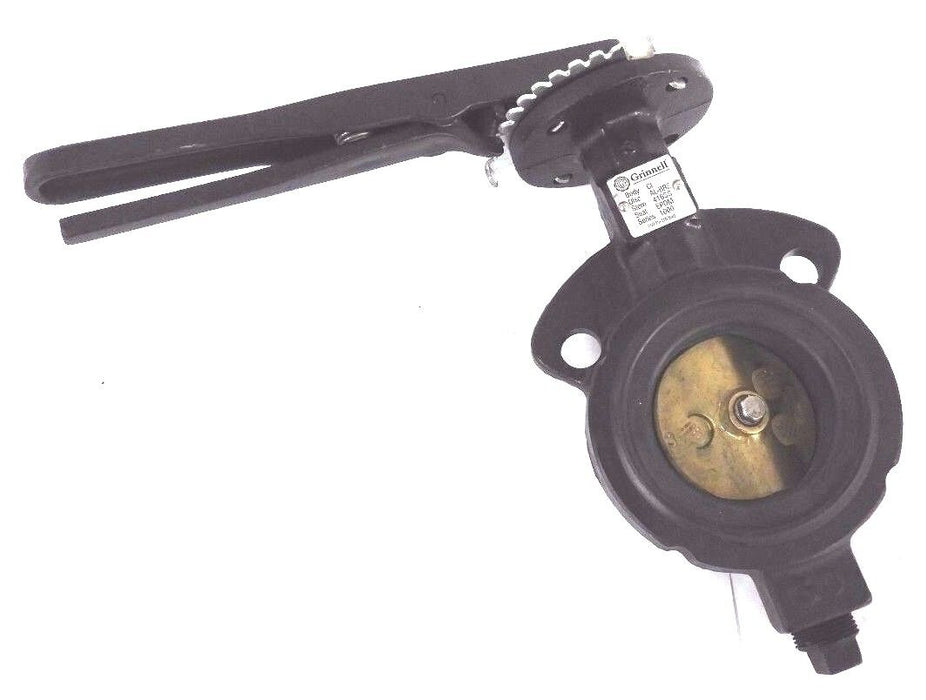 NEW GRINNELL AL-BRZ BUTTERFLY VALVE 3" CI BODY, 416SS STEM, SERIES 1000