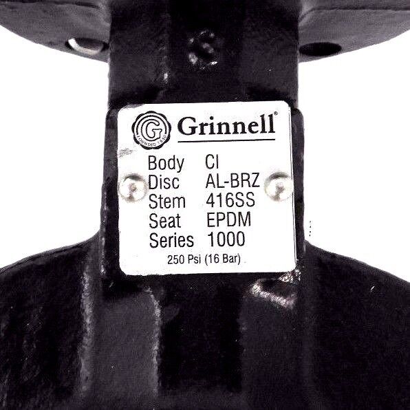 NEW GRINNELL AL-BRZ BUTTERFLY VALVE 3" CI BODY, 416SS STEM, SERIES 1000