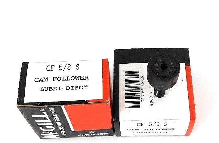 LOT OF 2 NIB MCGILL CF-5/8-S CAM FOLLOWERS CF58S
