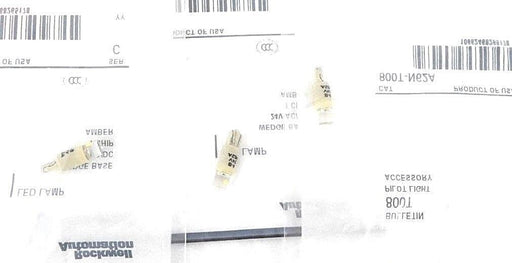 LOT OF 3 NEW ALLEN BRADLEY 800T-N62A LED LAMP AMBER WEDGE BASE 24V, SER. C