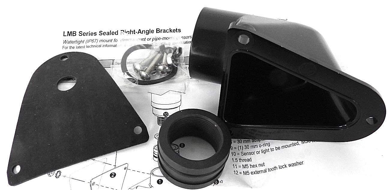 NEW BANNER LMB30RA (18348) BRACKET: INDICATOR LIGHT MOUNTING RIGHT ANGLE