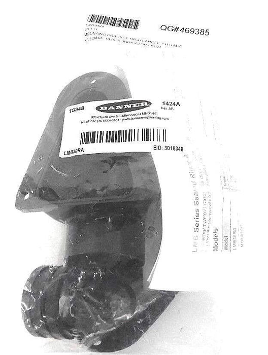 NEW BANNER LMB30RA (18348) BRACKET: INDICATOR LIGHT MOUNTING RIGHT ANGLE