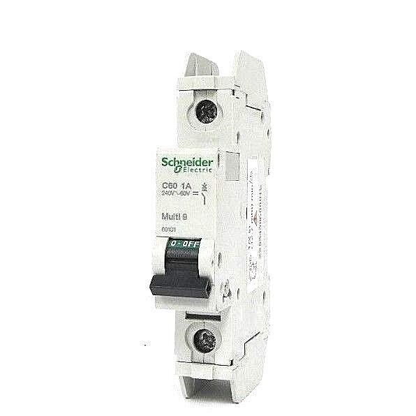 NIB SCHNEIDER ELECTRIC 60101 C60 MINIATURE CIRCUIT BREAKER MULTI 9 C60, 1A, 1P
