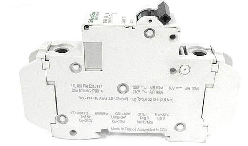 NIB SCHNEIDER ELECTRIC 60101 C60 MINIATURE CIRCUIT BREAKER MULTI 9 C60, 1A, 1P