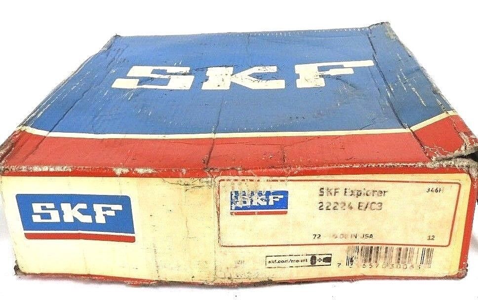 NIB SKF EXPLORER 22224 E/C3 SPHERICAL ROLLER BEARING 22224EC3