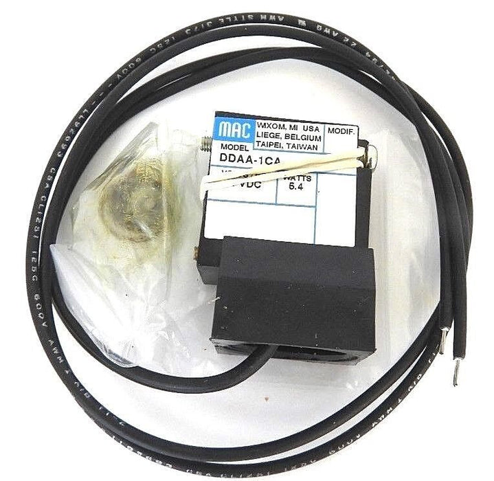 NIB MAC DDAA-1CA SOLENOID VALVE 24 VDC, 5.4 WATTS