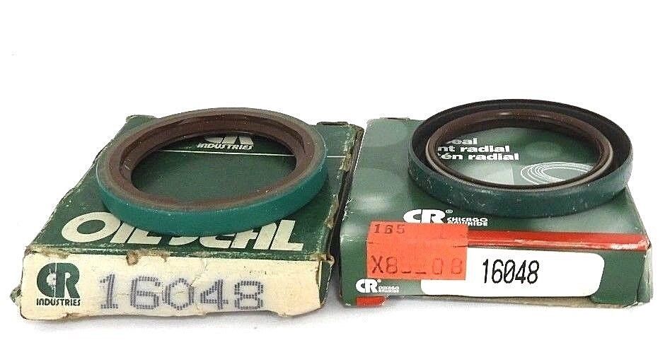 LOT OF 2 NEW CHICAGO RAWHIDE 16048 OIL SEALS 1.650" X 2.1250" X 0.25"