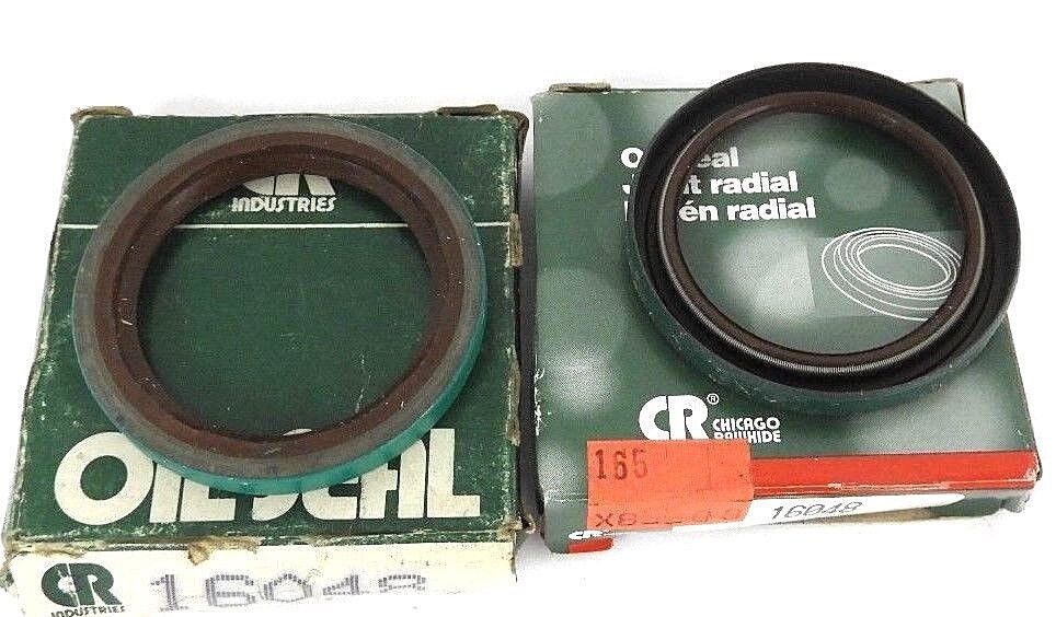 LOT OF 2 NEW CHICAGO RAWHIDE 16048 OIL SEALS 1.650" X 2.1250" X 0.25"
