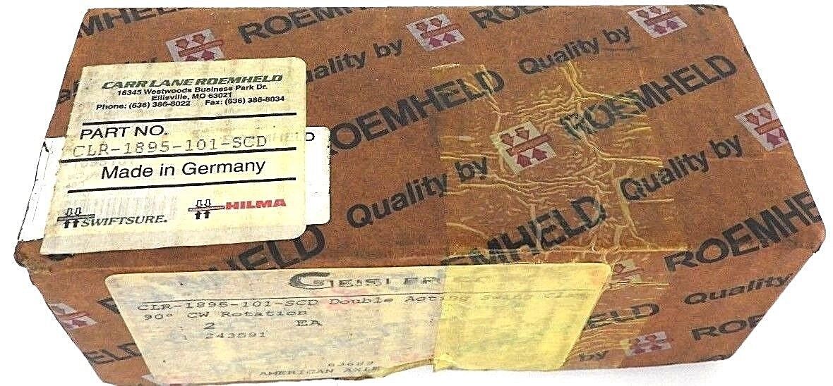NIB ROEMHELD CLR-1895-101-SCD DOUBLE ACTING SWING CLAMP CLR1895101SCD