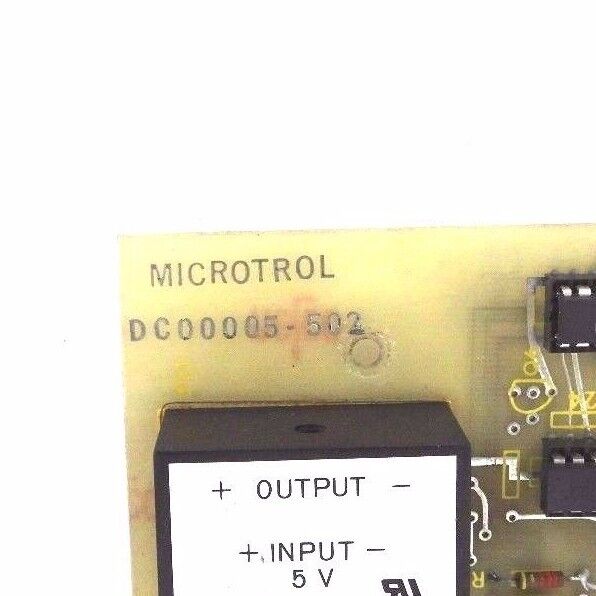 MICROTROL DC00005-502 DISPLAY BOARD DC00005502 W/ BECKMAN VC-525-01 CONVERTER