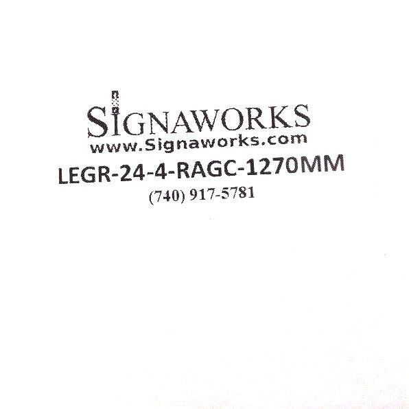 NIB SIGNAWORKS LEGR-24-4-RAGC-1270MM SIGNAL STACK LIGHT SPER-32L-24V-RYGW