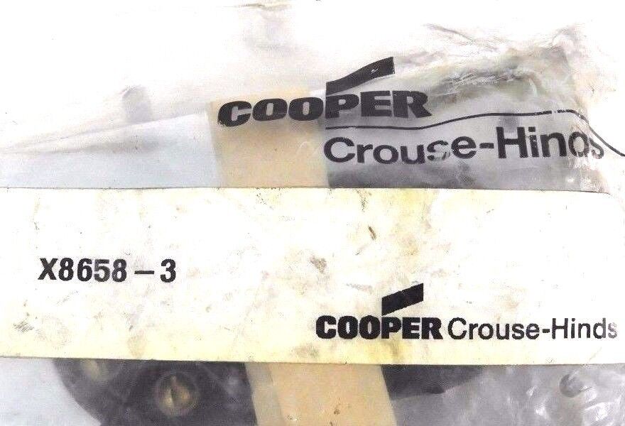 NEW COOPER CROUSE HINDS X8658-3 FEMALE RECEPTACLE X86583