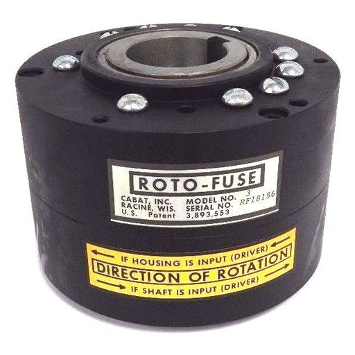 NEW CABAT INC. MODEL NO. 3 ROTO-FUSE TORQUE CLUTCH 152-134-A