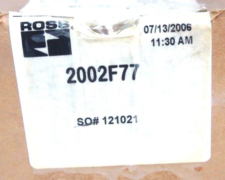 NIB ROSS 2002F77 KIT, NASON SP-2CC-15F/141, W/ 1657691, 5500A5013, 936K87-D