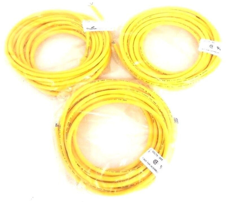 LOT OF 3 NEW COOPER CROUSE HINDS 5000114-10 CORD SETS 500011410