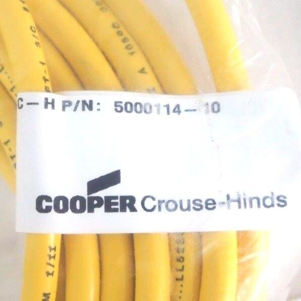 LOT OF 3 NEW COOPER CROUSE HINDS 5000114-10 CORD SETS 500011410
