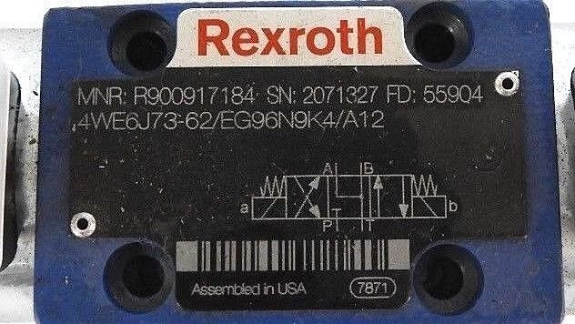 NEW REXROTH R900917184 DIRECTIONAL CONTROL VALVE 4WE6J73-62/EG96N9K4/A12