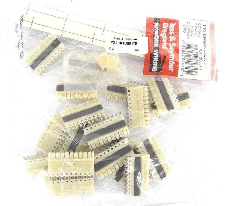 LOT OF 2 NEW PASS & SEYMOUR LEGRAND PS110100KIT5 100-PR WIRING BLOCK KIT