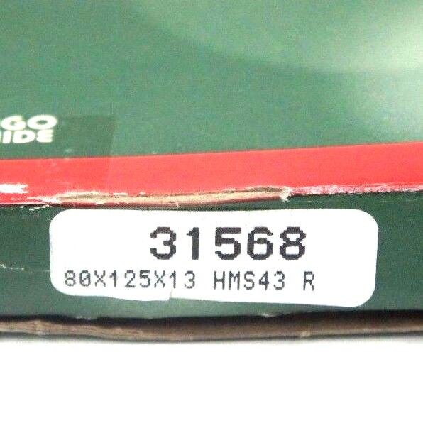 LOT OF 4 NIB CHICAGO RAWHIDE 31568 OIL SEAL 80MM X 125MM X 13MM HMS43R