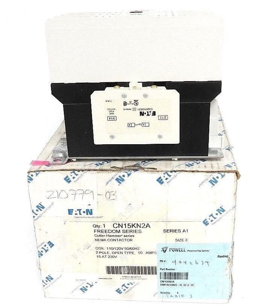 NIB EATON CUTLER HAMMER CN15KN2A CONTACTOR SER. A1, SIZE 3, 90A, COIL: 120V