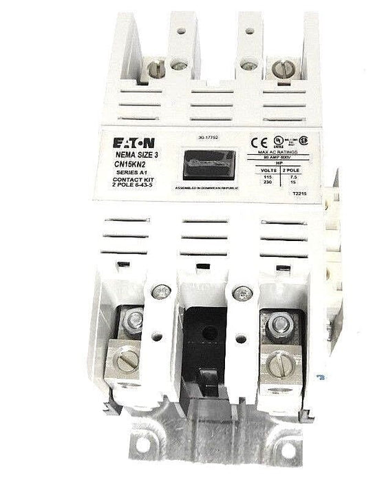 NIB EATON CUTLER HAMMER CN15KN2A CONTACTOR SER. A1, SIZE 3, 90A, COIL: 120V