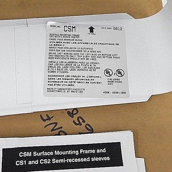 NIB MARLEY CRASM SURFACE MOUNTED FRAME SIENNA WHITE