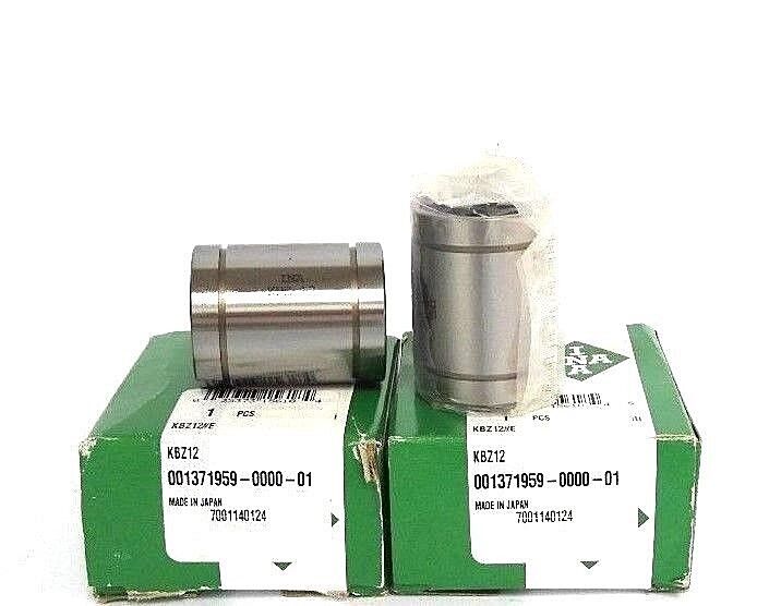 LOT OF 2 NIB INA KBZ12 LINEAR BALL BUSHINGS 3/4X1-1/4X1-5/8IN