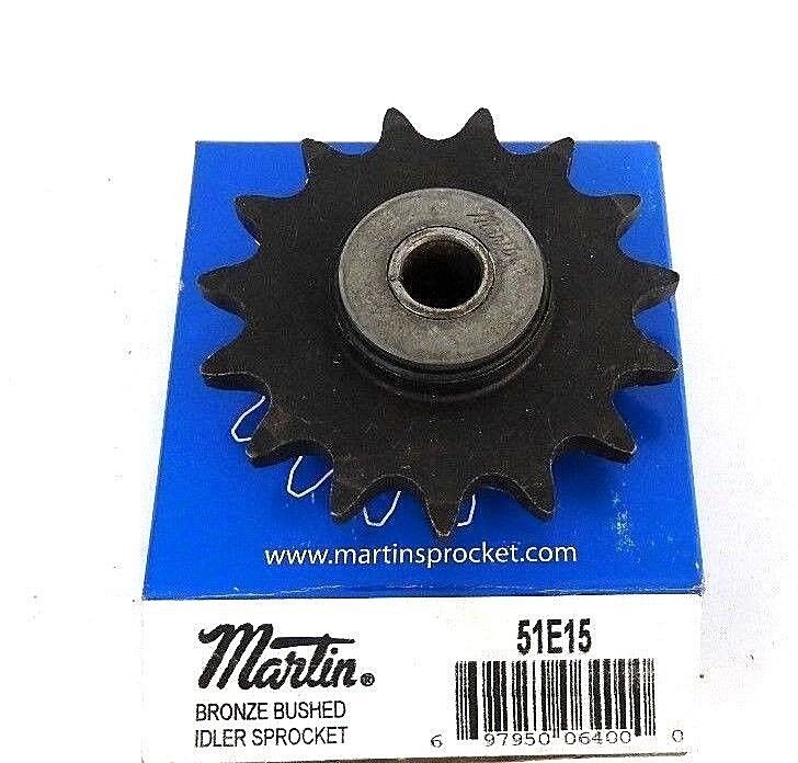 NIB MARTIN 51E15 SPROCKET IDLER .511IN ID 15TEETH