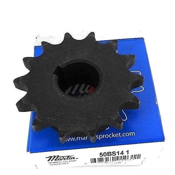 LOT OF 2 NEW MARTIN 50BS14-1 SPROCKET ROLLER BS 1IN BORE 14TEETH