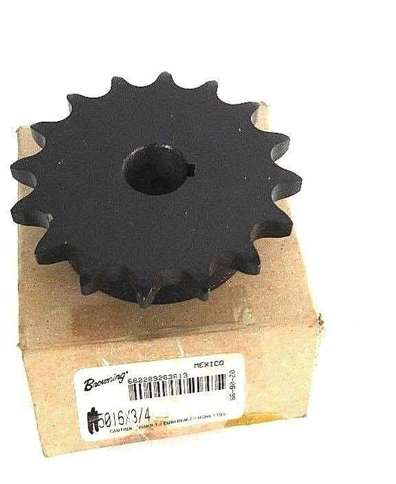 NIB BROWNING H5016X3/4 SPROCKET 16TEETH, 3/4" BORE, H5016-3/4