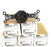LOT OF 5 NIB HUBBELL HBL5251 RECEPTACLES, SINGLE, MARINE, 15A, 125V, BROWN