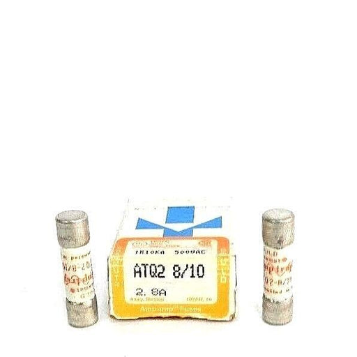 LOT OF 12 NEW GOULD SHAWMUT ATQ2 8/10 AMP-TRAP FUSES ATQ2810, 2.8A