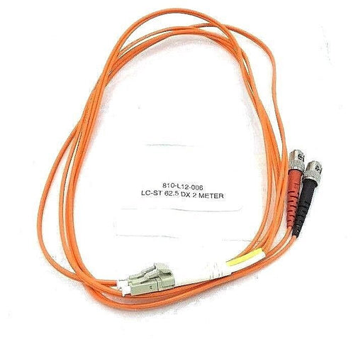 NEW QUIKTRON 810-L12-006 FIBER OPTIC CABLE LC-ST 62.5 DX 2 METER