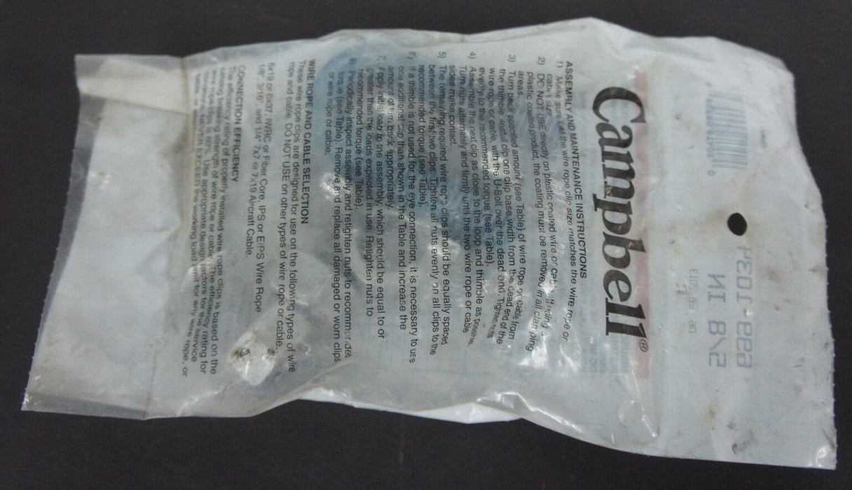 NEW CAMPBELL 699-1034 WIRE ROPE CLIP 5/8" 6991034
