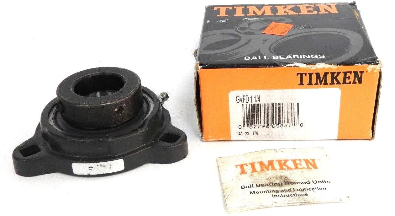 NIB TIMKEN GVFD 1 1/4 HOUSED UNIT FLANGED BEARING GVFD114