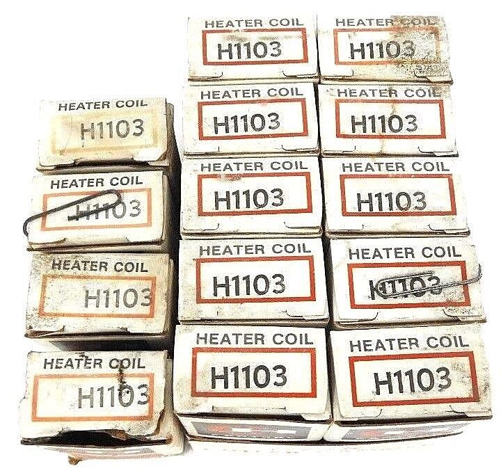 LOT OF 14 NEW CUTLER HAMMER H1103 HEATER COIL H-1103