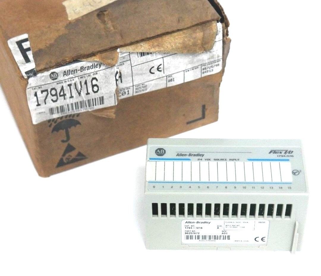 NEW ALLEN BRADLEY 1794-IV16 SER. A FLEX I/O 24VDC SOURCE INPUT MODULE 1794IV16