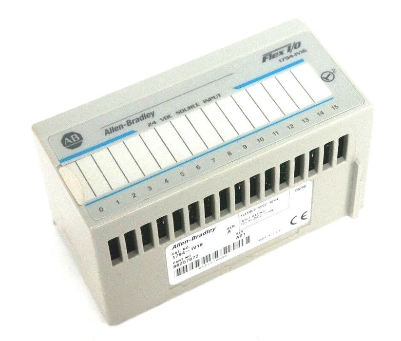 NEW ALLEN BRADLEY 1794-IV16 SER. A FLEX I/O 24VDC SOURCE INPUT MODULE 1794IV16