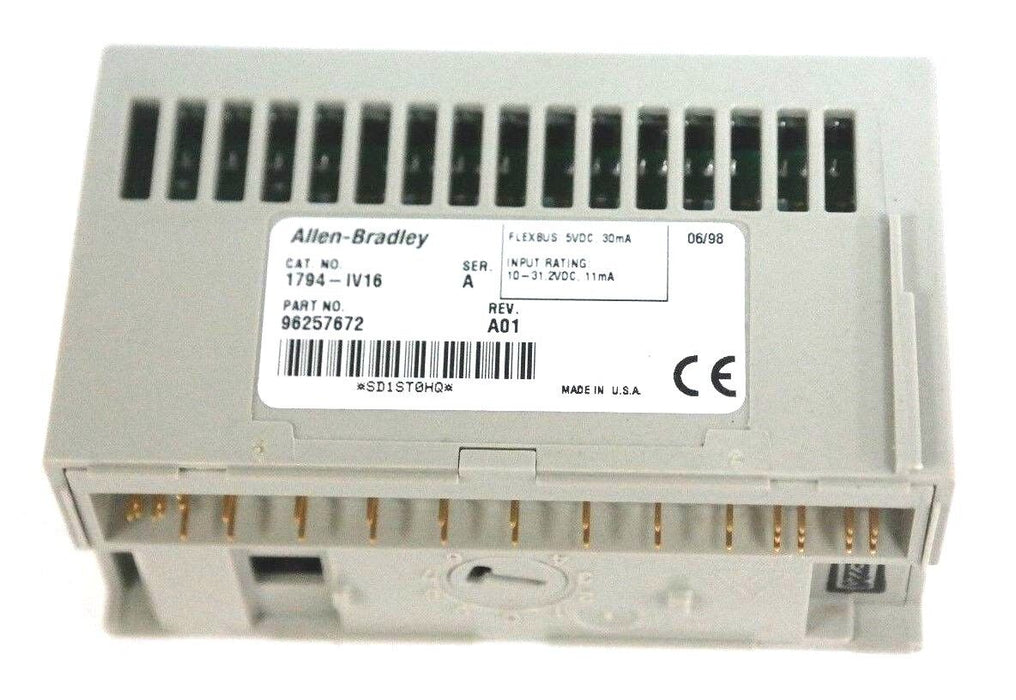 NEW ALLEN BRADLEY 1794-IV16 SER. A FLEX I/O 24VDC SOURCE INPUT MODULE 1794IV16