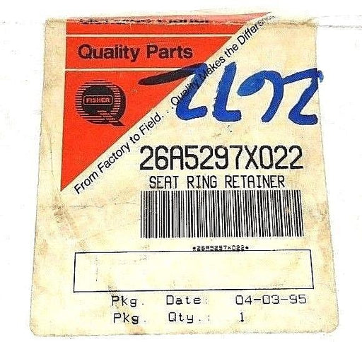 NIB FISHER CONTROLS 26A5297X022  SEAT RING RETINER