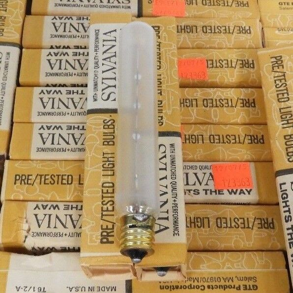 LOT OF 132 NEW GTE SYLVANIA T61/2-A BULBS 20W-120V EXIT