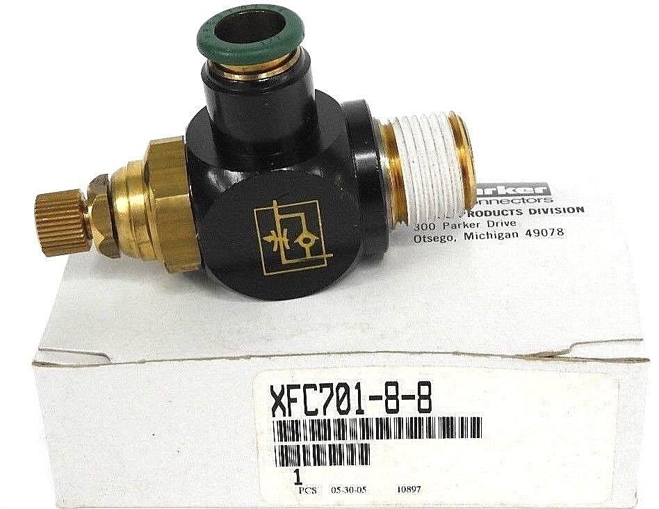 NIB PARKER XFC701-8-8 BRASS CONTROL VALVE XFC70188
