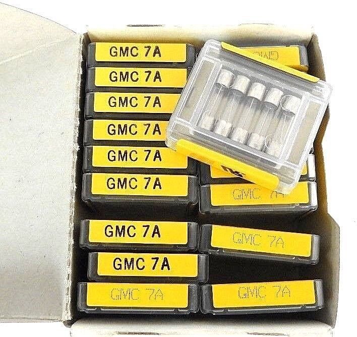 BOX OF 90 NEW BUSSMANN BUSS GMC-7A FUSES GMC7A, IR 200A, 125V AC
