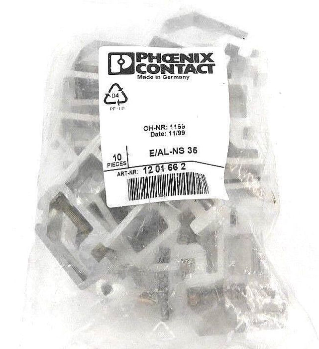 BAG OF 10 NEW PHOENIX CONTACT E/AL-NS 35 ART-NR: 1201662
