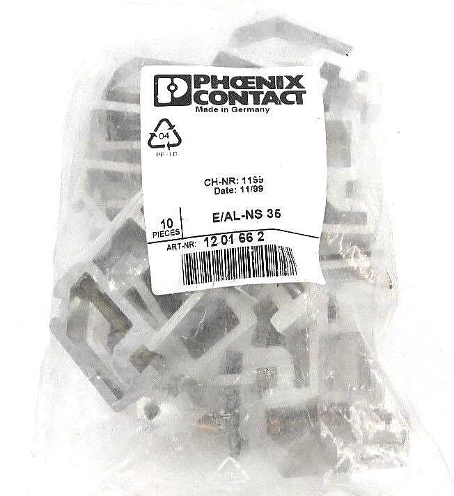BAG OF 10 NEW PHOENIX CONTACT E/AL-NS 35 ART-NR: 1201662