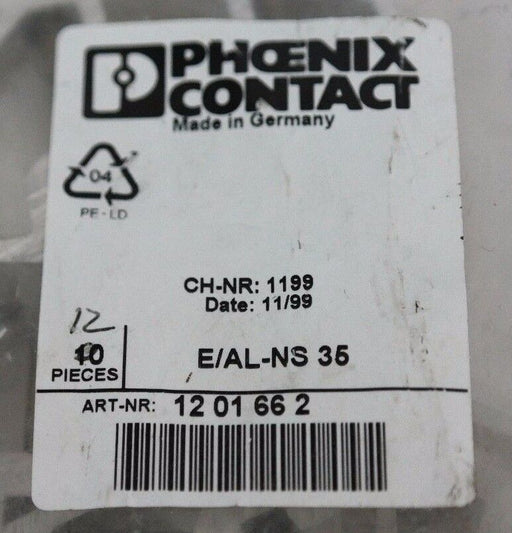 BAG OF 5 NEW PHOENIX CONTACT E/AL-NS 35 END CLAMPS ART-NR: 1201662